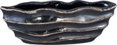 PTMD Bak matz grey keramiek golvend boot vorm s