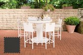 Tuin Barset Wicker Mira XL Wit,anthrazit