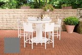 Tuin Barset Wicker Mira XL Wit,eisenGrijs