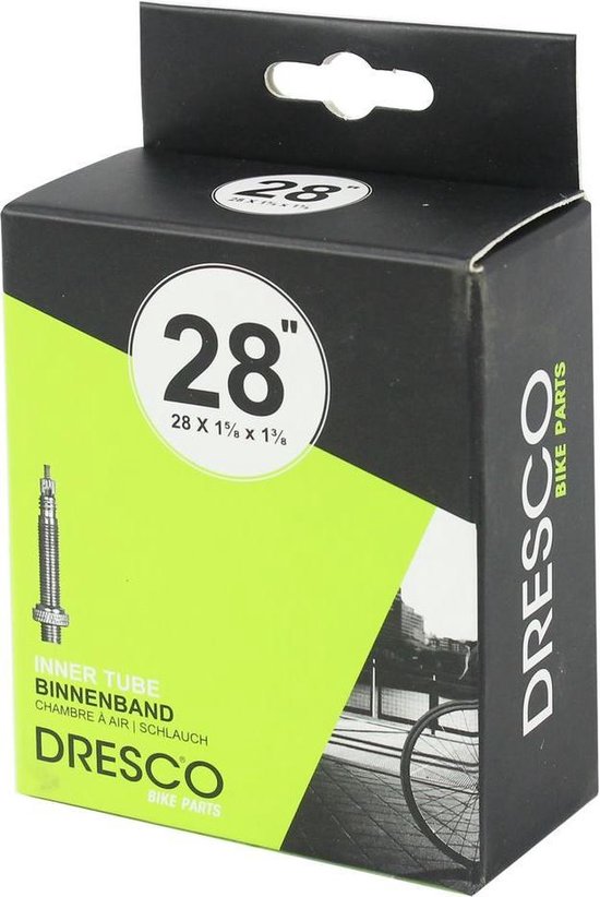 Dresco - Chambre à air pour vélo - 28x1 5 / 8x1 3/8 - Valve française - 32mm