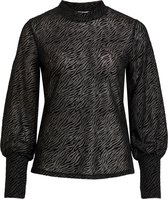 Top Vila Zwart dessin maat L