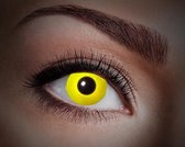 Partyxclusive Contactlenzen Flash Siliconen Geel 2 Stuks