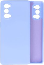 Oppo Reno 4 Pro 5G Hoesje Fashion Backcover Telefoonhoesje Paars