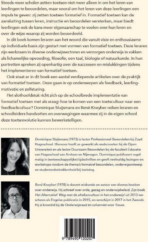 Boekomslag met tekst en afbeeldingen van Dominique Sluijsmans en René Kneyber.