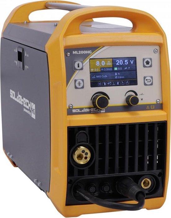 MIG MAG lasapparaat Soldatech HG synergetisch 200A | bol