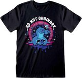 Lilo & Stitch - Not Ordinary   Unisex T-Shirt Zwart