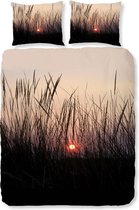Experience Dekbedovertrek Sunset - 100% Katoen Satijn Lits-jumeaux - 240 x 200/220 cm + 2 slopen 60x70 cm