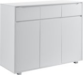 Ladekast Hällefors commode met 3 lades 101,5x120x48 wit