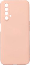 Shop4 - Realme X3 SuperZoom Hoesje - Zachte Back Case Mat Licht Roze