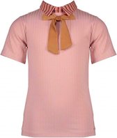 NONO Meisjes t-shirts & polos NONO Karlis rib tshirt 1/2 sl with woven Lychee 104