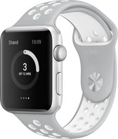 watchbands-shop.nl bandje - Geschikt voor de Apple Watch Series 1/2/3/4 (42&44mm) - Grijs - M/L