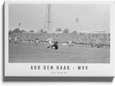 Walljar - ADO Den Haag - MVV '66 - Zwart wit poster met lijst