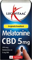 Lucovitaal Melatonine CBD 5mg 30 tabletten