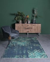Vloerkleed - Nostalgia No.8 - jade/goud 200x300 cm