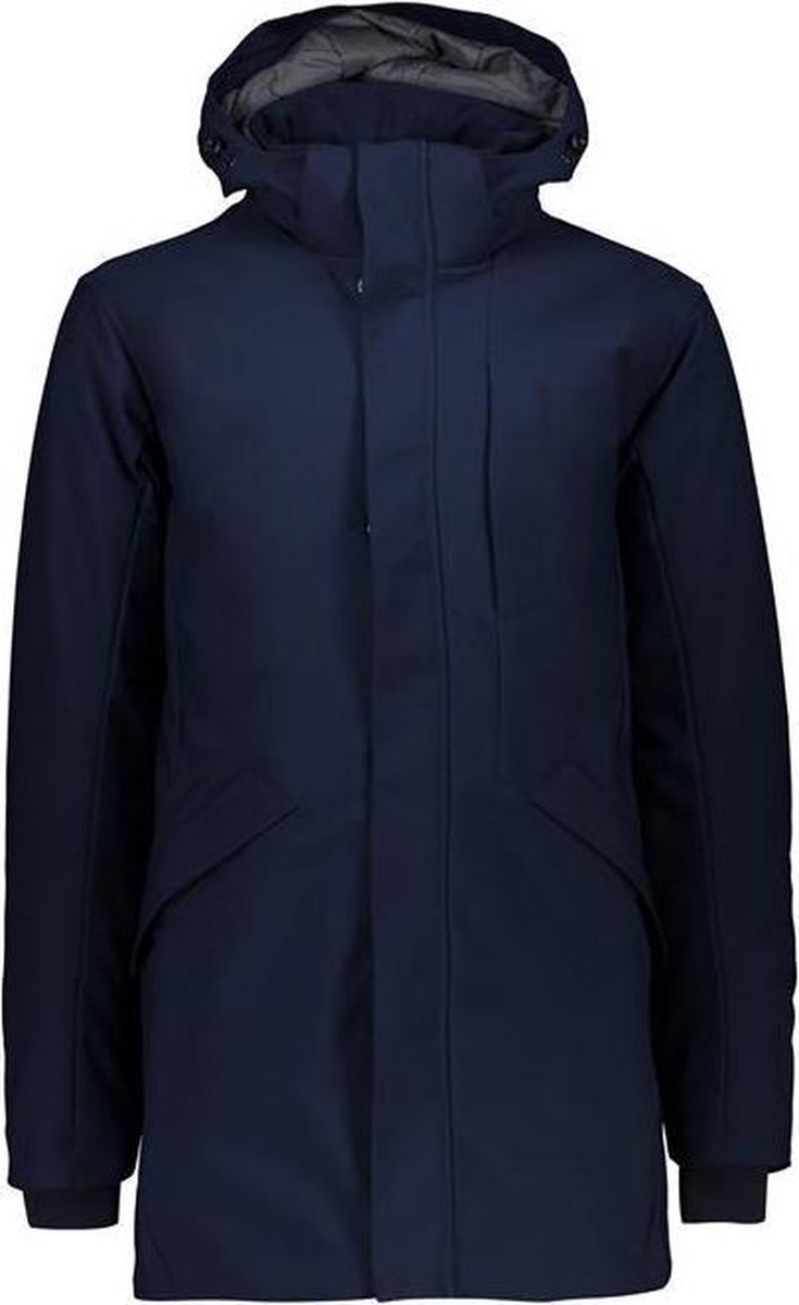 Cmp Man Long Jacket Zip Hood Winterjas Heren Blauw