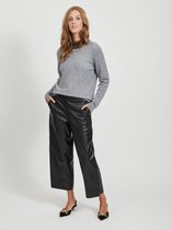 Vila VIPEN CROPPED WIDE PANTS - Black Black