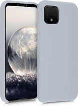 kwmobile telefoonhoesje voor Google Pixel 4 - Hoesje met siliconen coating - Smartphone case in mat lichtgrijs