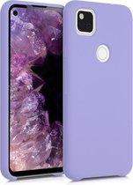 kwmobile telefoonhoesje geschikt voor Google Pixel 4a - Hoesje met siliconen coating - Smartphone case in lavendel