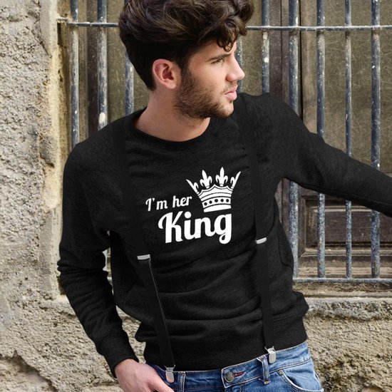 King / Queen Trui His and Hers (King - Maat 4XL) | Koppel Cadeau | Valentijn Cadeautje voor hem & haar