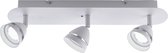 LED Plafondspot - Trion Undy - 9W - Aanpasbare Kleur - 3-lichts - Rechthoek - Mat Wit - Aluminium - BES LED