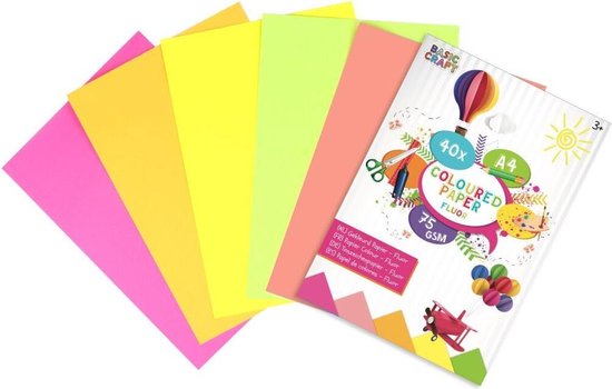 10 Feuilles Papier Autocollant Couleur A4, Papier D'artisanat Pour