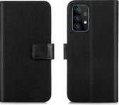 iMoshion Luxe Canvas Booktype Samsung Galaxy A72 hoesje - Zwart