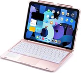 iPad Air 10.9 2020 (4e gen) Toetsenbord Hoes hoesje - CaseBoutique -  Rose goud - Kunststof