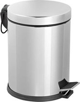 Tiss - Pedal Bin RVS Pedaalemmer - keuken - 16 l - RVS