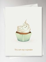 Vissevasse Wenskaart - Cupcake - 10,5 x 15 cm