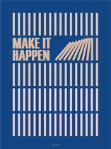 ViSSEVASSE Make It Happen Blue - Poster - M