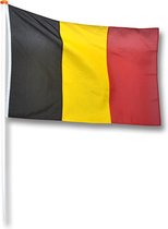 Vlag Belgie 200x300 cm.