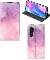 Leuk Telefoonhoesje Xiaomi Mi Note 10 Lite Bookcase Cover Pink Purple Paint