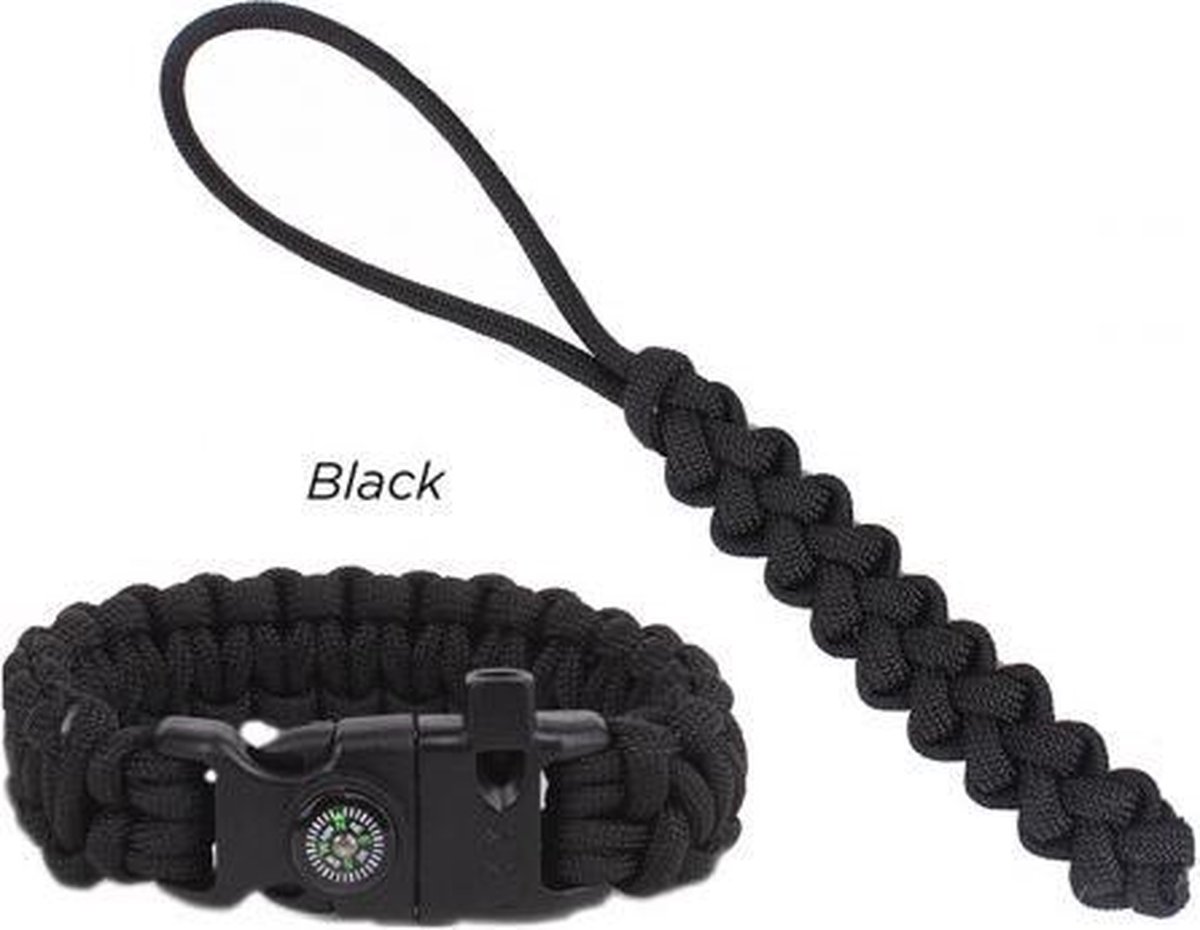 Paracord Fire-starting tool "Flaming Lizzard", Black
