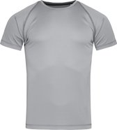 Stedman Heren Actief Raglan T-Shirt (Zilvergrijs)