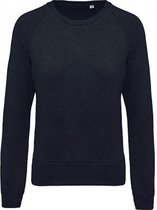 Kariban Dames/dames Organic Raglan Sweatshirt (Franse Marine Heide)