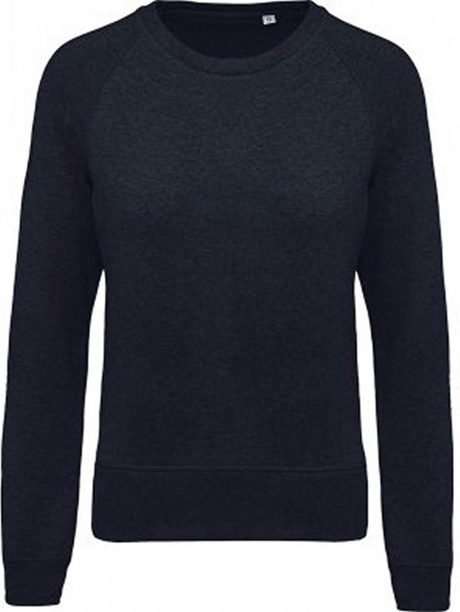 Kariban Dames/dames Organic Raglan Sweatshirt Franse Marine Heide