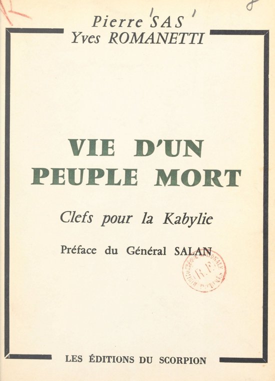 Vie d'un peuple mort