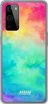 6F hoesje - geschikt voor OnePlus 9 Pro -  Transparant TPU Case - Rainbow Tie Dye #ffffff