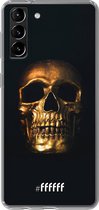 6F hoesje - geschikt voor Samsung Galaxy S21 -  Transparant TPU Case - Gold Skull #ffffff