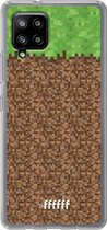 6F hoesje - geschikt voor Samsung Galaxy A42 -  Transparant TPU Case - Minecraft - Grass #ffffff