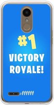 LG K10 (2018) Hoesje Transparant TPU Case - Fortnite - Victory Royale #ffffff