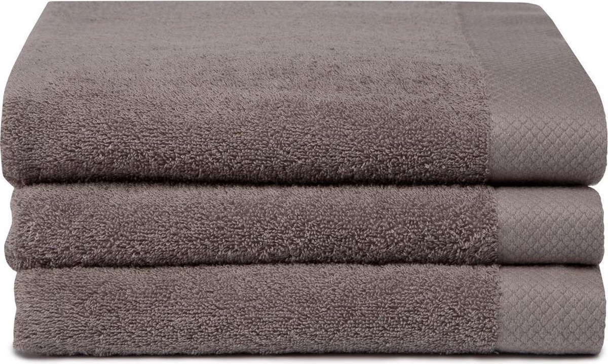 Seahorse Pure badlakens 70x140 cm cm - Set van 5 - Cement