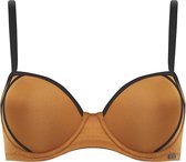 Sapph Mistress Padded Bra Dames Cognac-75E