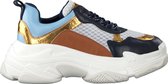 Nik & Nik Meisjes Lage sneakers Bindi Chunky Sneaker - Blauw - Maat 36