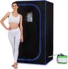 Sauna mobile - Sauna portable - 177x88x88cm - Blauw/ Zwart - Sauna sauna - Sauna - Sauna sauna