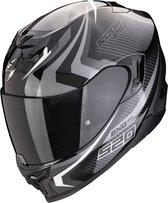 EXO-520 EVO AIR TERRA Black-Silver-White - ECE goedkeuring - Maat M - Integraal helm - Scooter helm - Motorhelm - Zwart - Geen ECE goedkeuring goedgekeurd