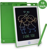 Tekenbord kinderen Kiraal - Tekentablet - LCD Tekentablet kinderen - Grafische tablet kinderen - Kindertablet Groen - 10 inch