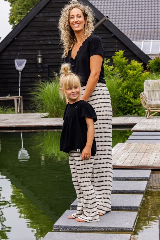 LOOXS Little 2411-7605-066 Meisjes Broek - Maat 104 - ecru van 70% poly 30% cotton