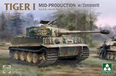 1:35 Takom 2198 Tiger I Mid-Production w/Zimmerit - Sd.Kfz. 181 Pz.Kpfw. VI Ausf. E Plastic Modelbouwpakket
