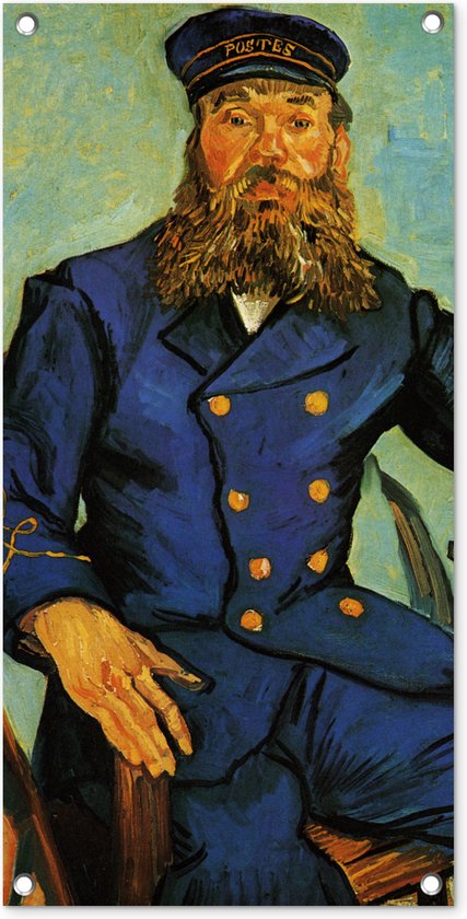 Tuinposter Portret van Joseph Roulin - Vincent van Gogh - 40x80 cm - Wanddecoratie Buiten - Tuinposter - Tuindoek - Schuttingposter - Tuinschilderij